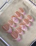 Ballet Flavored Softness -3D Floral press-on Nails