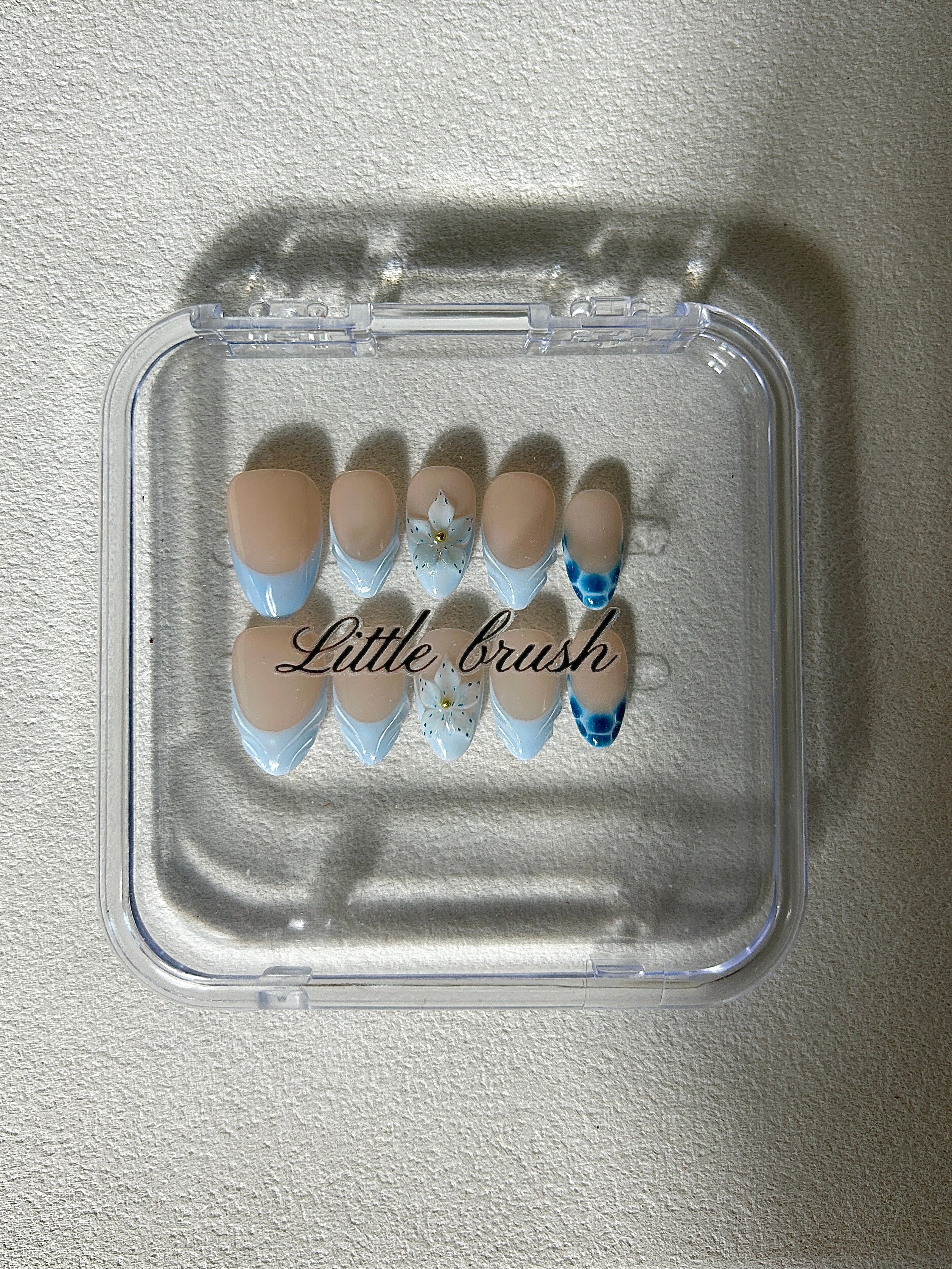 Coastal Reverie |3D FIoral press-on Nails