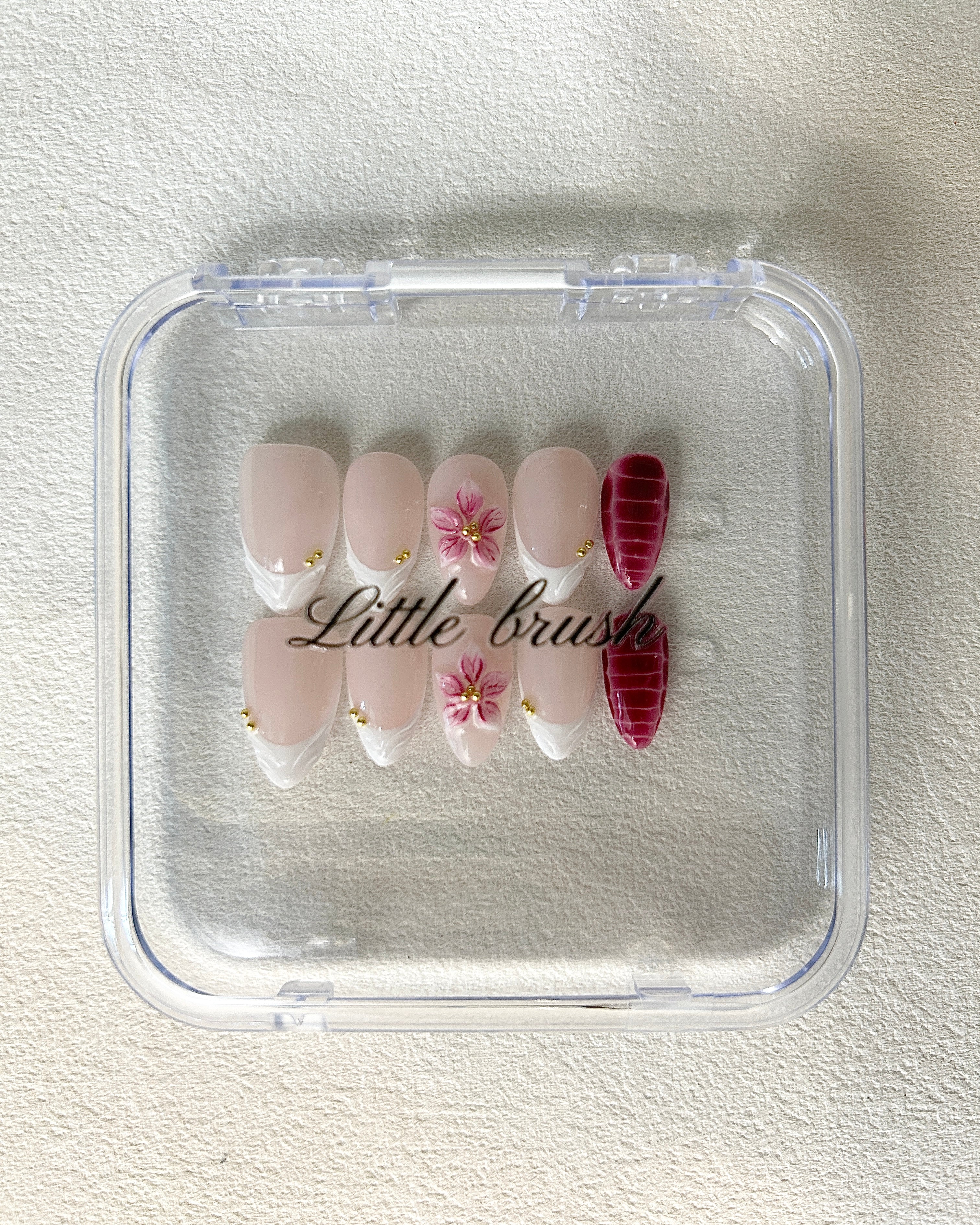 Scales and Petals-3D press-on Nails