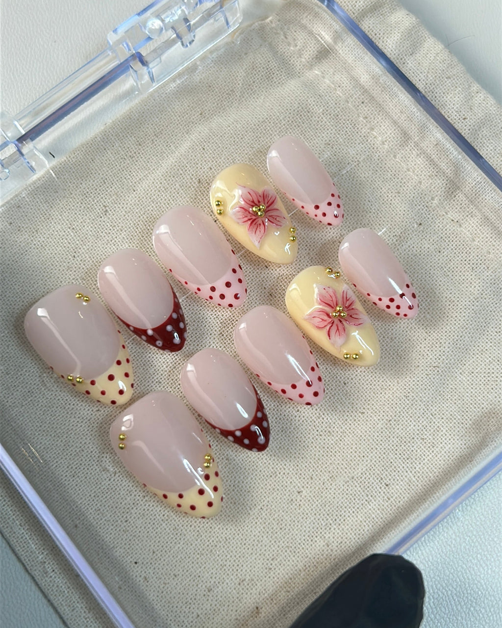 Garden Party Princess |3D Floral press-on Nails