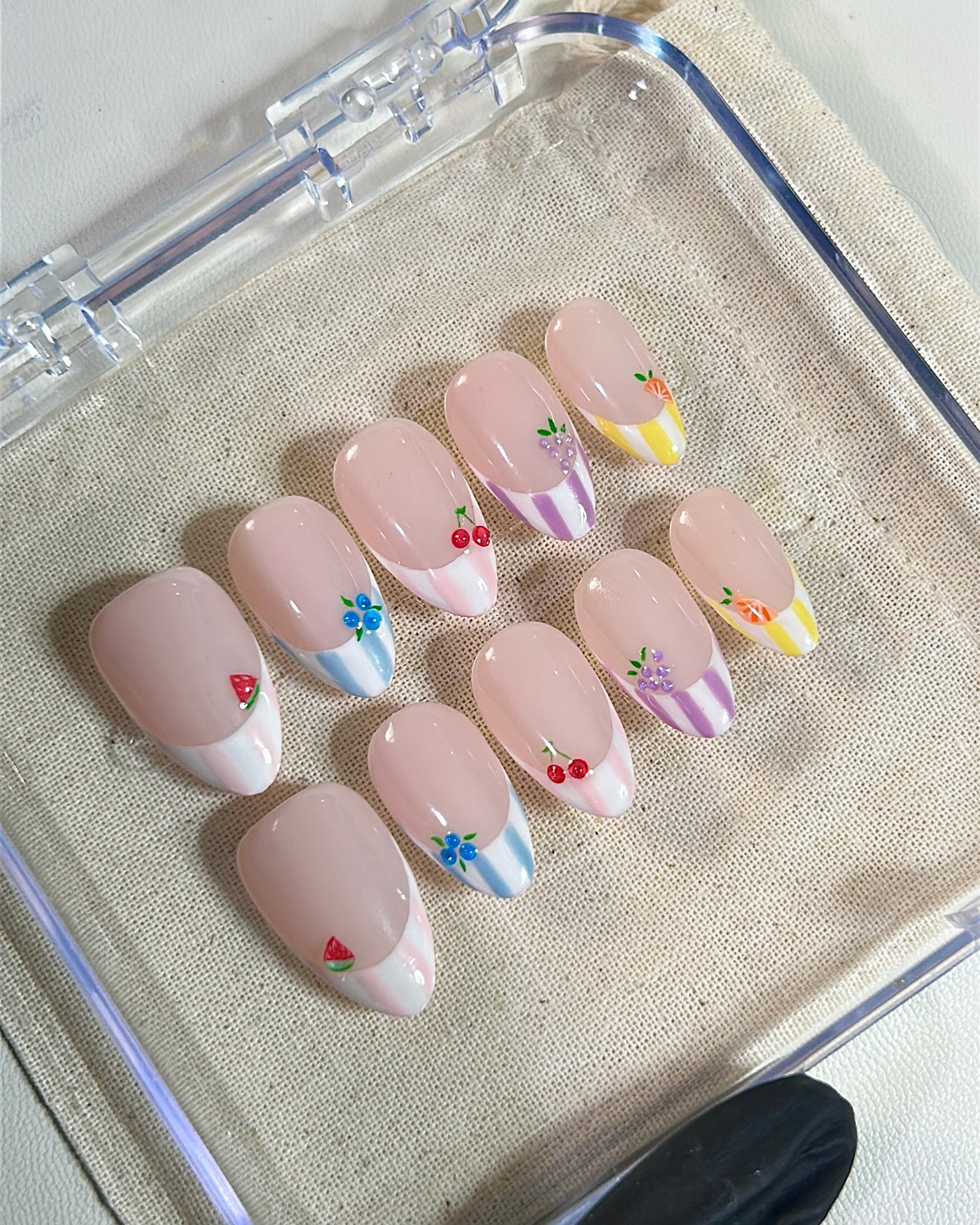 Tutti Fruitti-3D press-on Nails