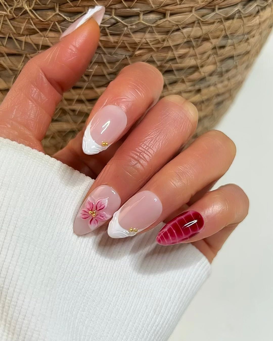 Scales and Petals-3D press-on Nails