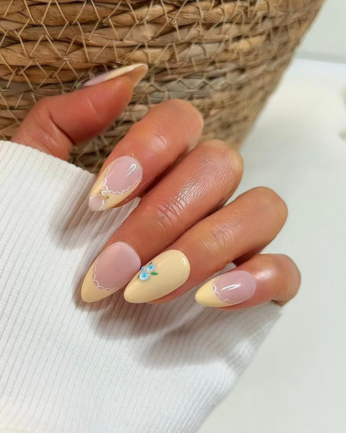 Blueberry Pie-3D press-on Nails